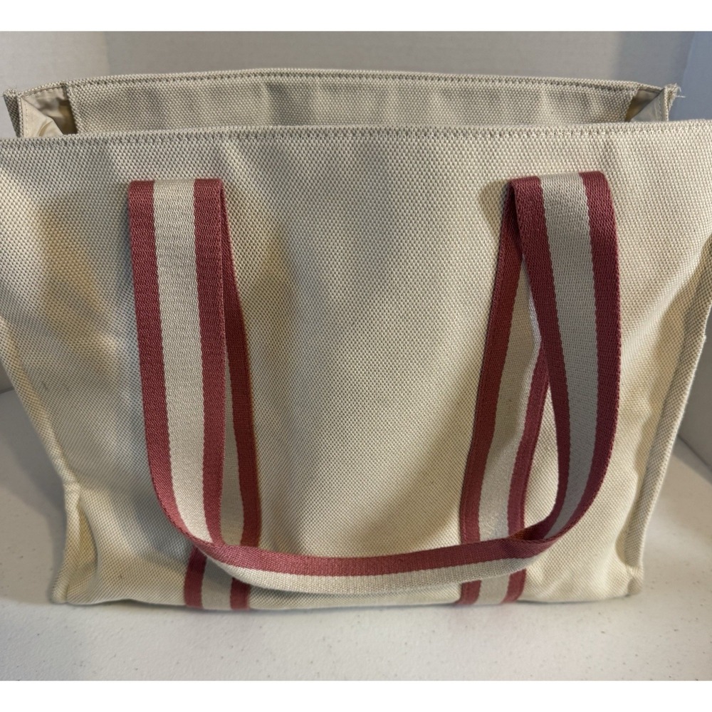 Pink By Victorias Secret Canvas Tote Bag W/adj Strap Beautiful Condition - Picture 5 of 9